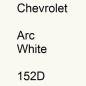 Preview: Chevrolet, Arc White, 152D.